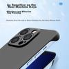 POZZO Ultra-Thin Borderless Semi-Enclosed Hard Case for IPhone 13 Pro, Matte Anti-Drop Protective Cover, Black