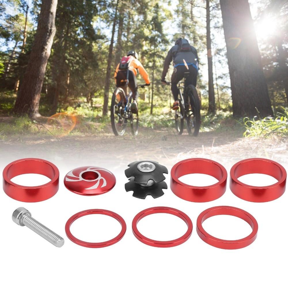 9Pcs 28.6mm Bike Headset Spacer Easy Installation Handlebar Stem Spacers  Bicycle Accessories