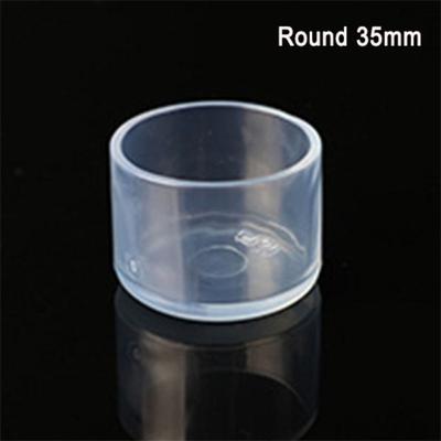 4Pcs/Set New PVC Chair Leg Caps Silent and Wear Resistant Round Furniture Feet Square Anti-slip Floor Protectors