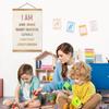 ZTGDA I Am Kind, I Am Brave Wall Hanging Poster, Classroom Wall Decor, Positive Quotes, Kids Poster, Nursery Decor, Playroom, Bedroom, Toddler Room