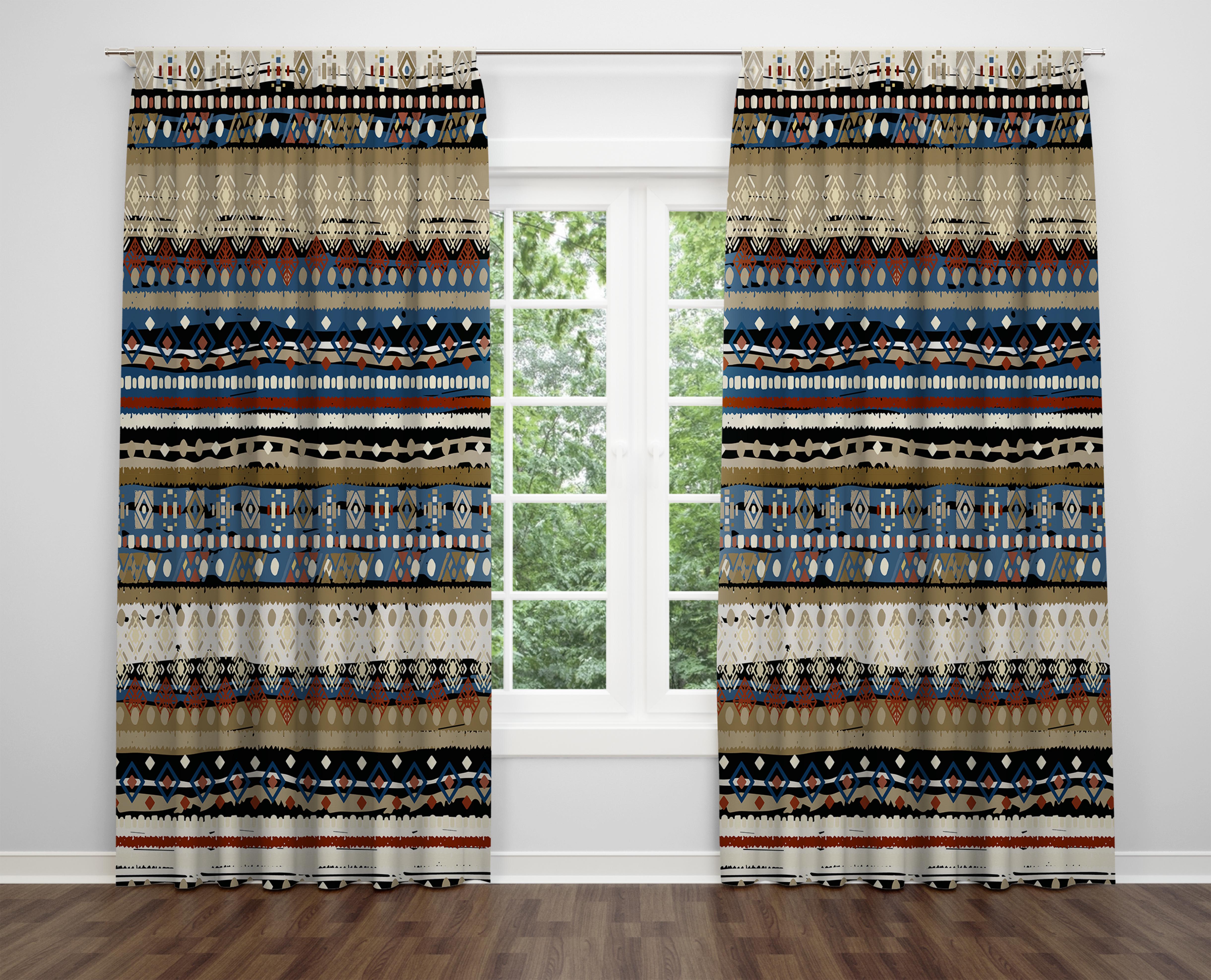 

Декоративний дизайн, високоякісна бавовняна тканина, ви можете вибрати одну або подвійну фіранку з крила 1 piece різнокольоровий