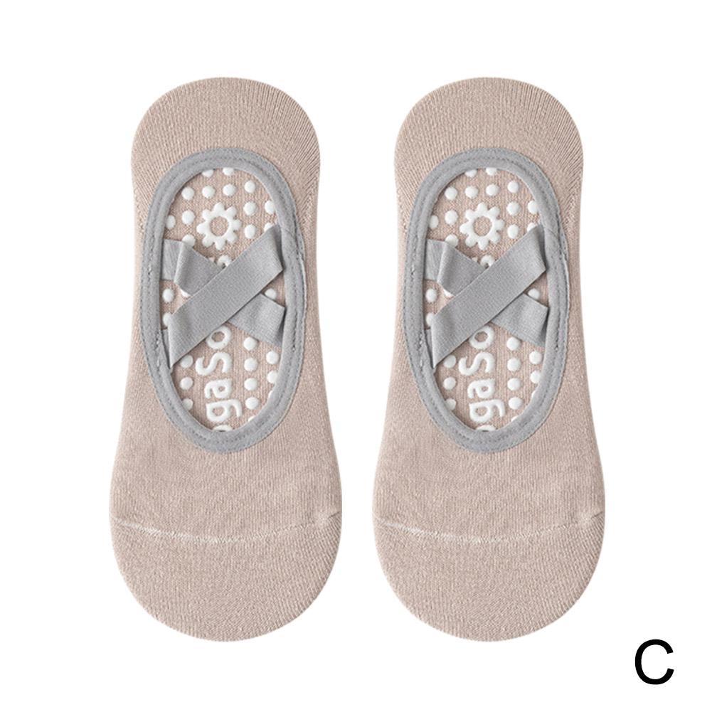 Professional Women Yoga Socks Silicone Anti-slip Grips & Straps Ballet Pilates Socks Women Breathable Barefoot Workout Socks