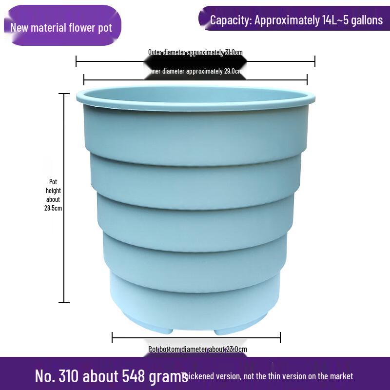 Verdickter Wurzelkontroll-Harz-Blumentopf (2er-Pack)