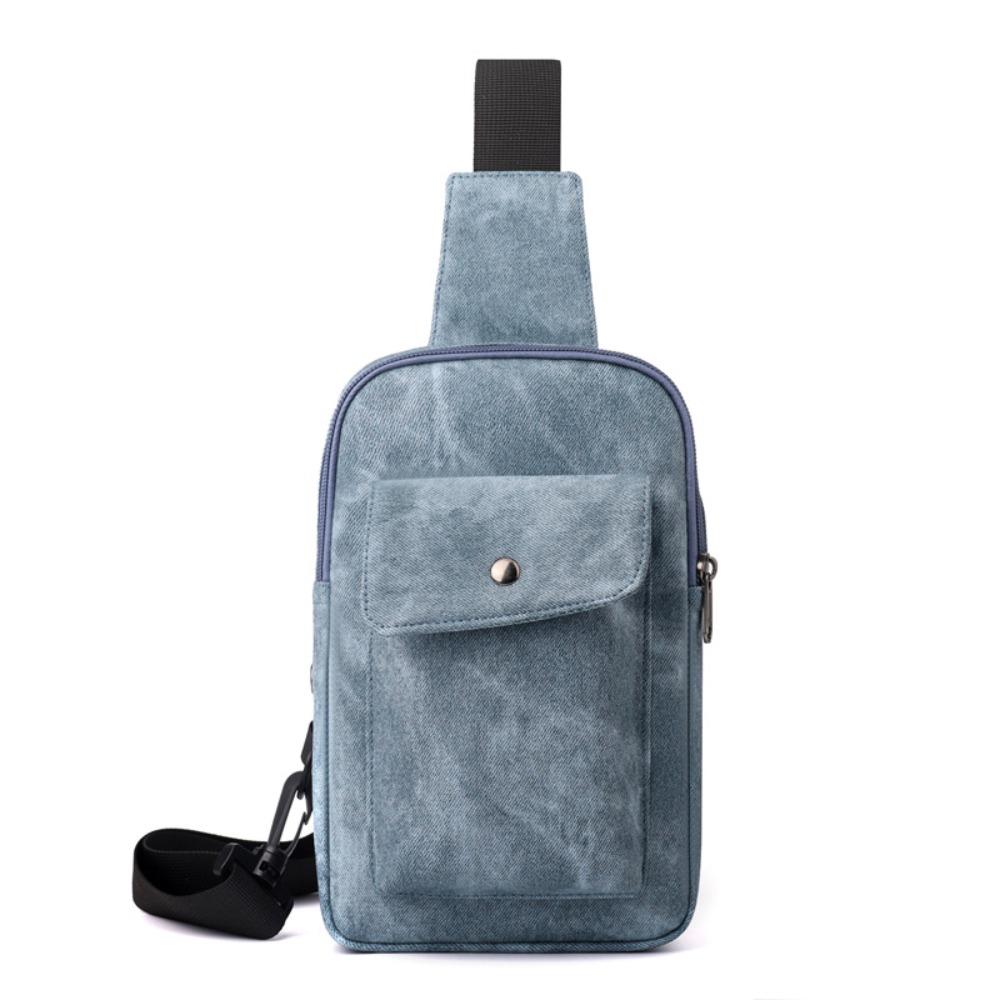 

Повседневная сумка для мобильного телефона, большая вместимость, спортивная нагрудная сумка, модная мужская нагрудная сумка, для мальчиков синий