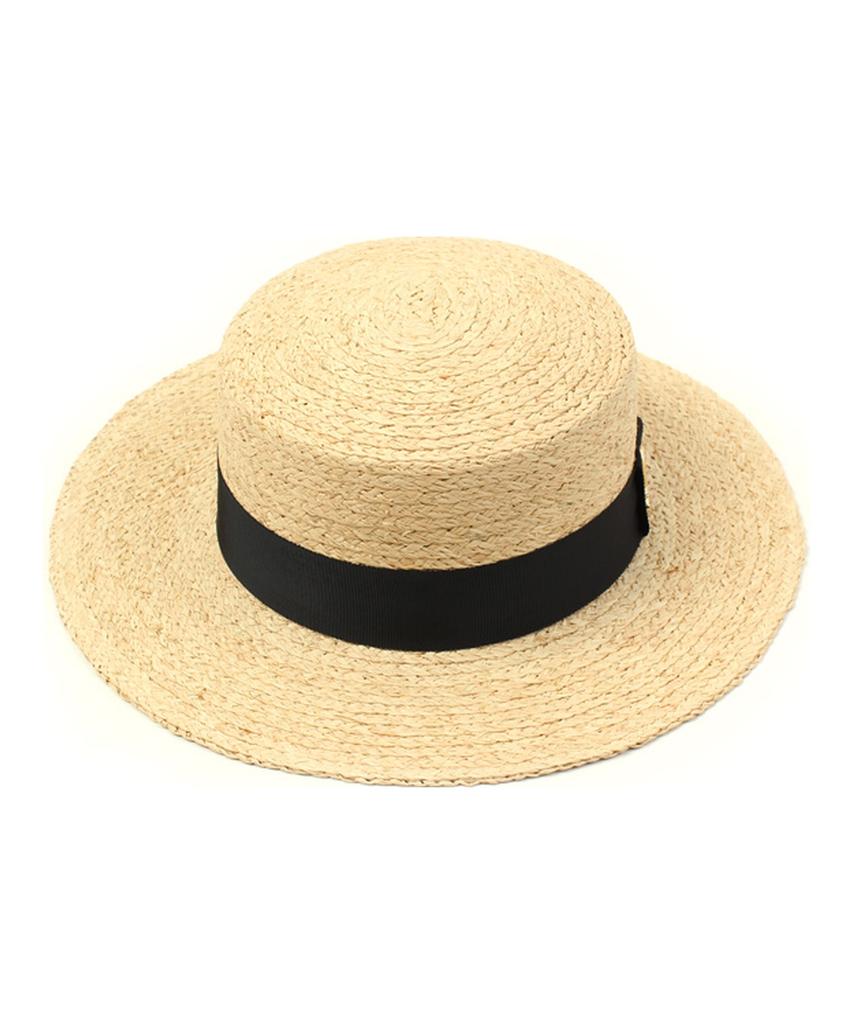 Yunibeosyeolkemiseuteuli Gdmt Raffia Flat Fedora Raffia Hat