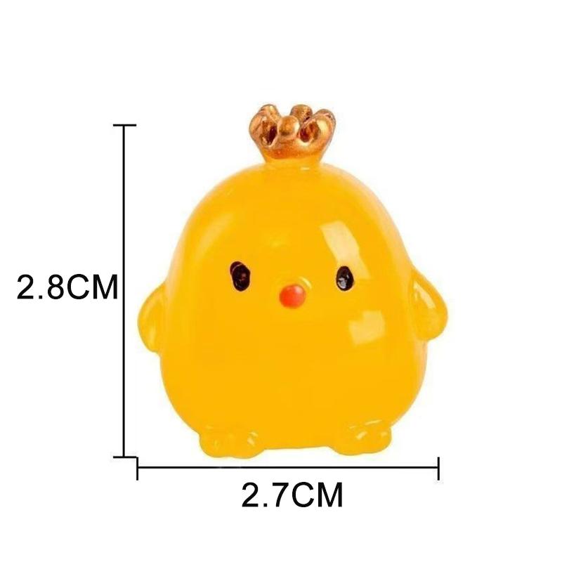 6PCS Driving Assistance Signs Luminous Chicken Safety Points Inside The Car ,Car Point Marking, Car Center Console Decoration