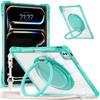 For iPad Pro 13 (2024) Case with Shoulder Strap Kickstand PC+TPU+Acrylic Tablet Cover