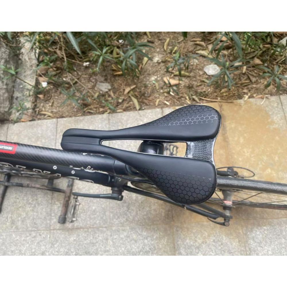 SAMANA Bicycle Carbon Fiber Seat Cushion Full Carbon Highway Hollow Ultra Light Carbon Rail Seat Cushion Seat Seat Saddle Components