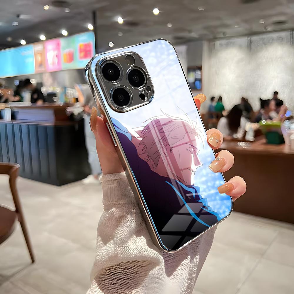 

Anime Kento N-Nanami Phone Case For IPhone 17 Pro Max 15 Pro 16 14 Plus 12 13 Mini 11 Pro Shockproof Electroplated Glass Cover iPhone 12