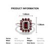 Exquisite Natural Garnet January Birthstone Ring 925 Sterling Silver Grounding Gemstone Fine Jewelry for Women Party Wear Gift
