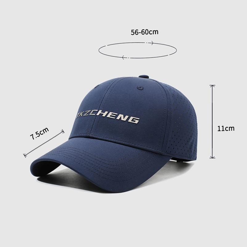 Men Letter Cap Outdoor Mesh Breathable Sun Hat Women Summer Quick Dry Thin Sunscreen Baseball Cap