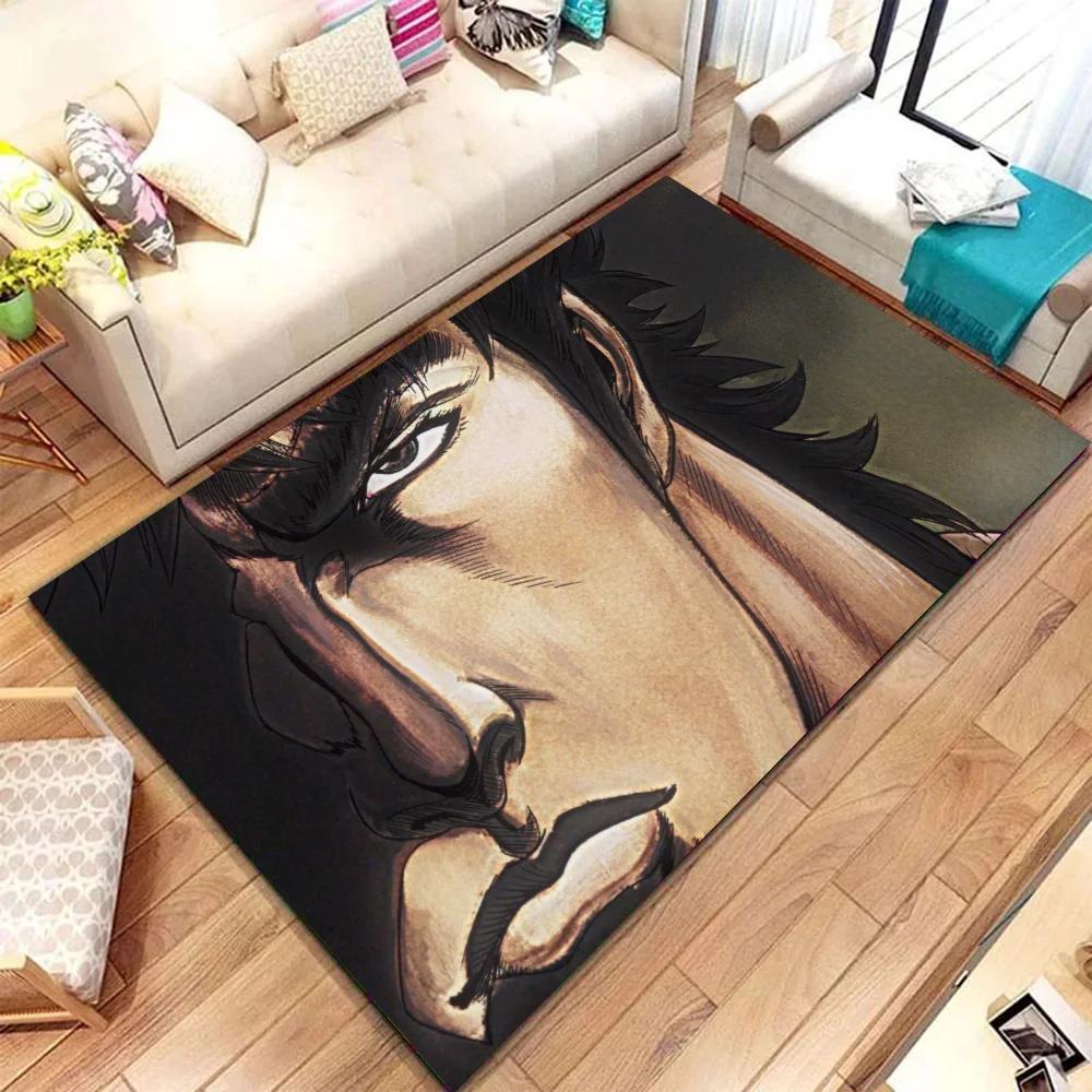 1pc Hokuto No Ken Bathroom Absorbent Mats Anti-Slip Mats Home Decor Supplies Carpets Home Kitchen Floor Mats
