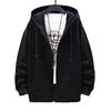 US-Größe Zip Up Hoodies Herbst Kapuzenpullover Herren Kapuzenpullover Strickjacke Einfarbig Klassische Jacke Herren Mantel Herrenbekleidung