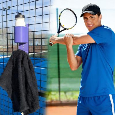 Paddle Tennis Water Bottle Towel Rack 3D Printed Court Side Organizer Water Bottle Holder Tennis Matches Players Essential Accessory