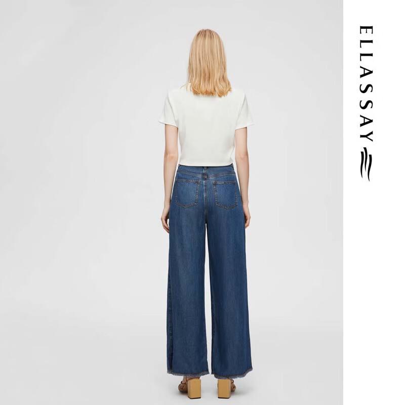 ELLASSAY Women's Elegant Hollow-Out Short T-Shirt