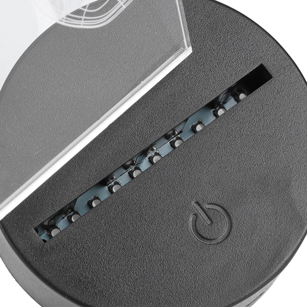 Mini Globusform Visuelle Optische Lampe 7 Farben LED Nachtlicht Heimdekoration Geschenk