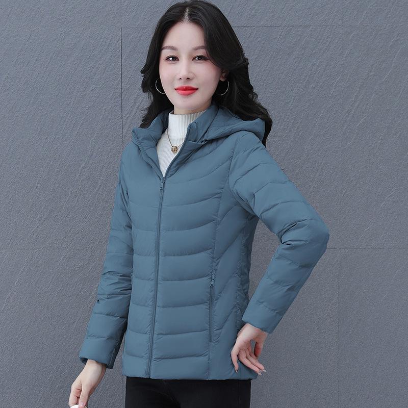 Women's Lightweight High-End Hooded Down Jacket, New Style 2024 Winter Coat