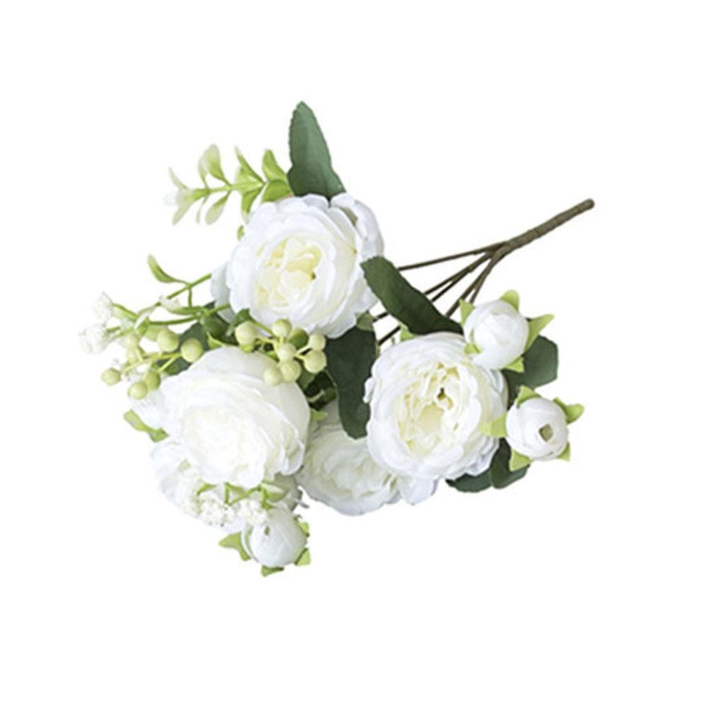 Elegant Artificial Peony Bouquet for Weddings and Home Decor Silk Flowers for Centerpieces and Bridal Arrangements
