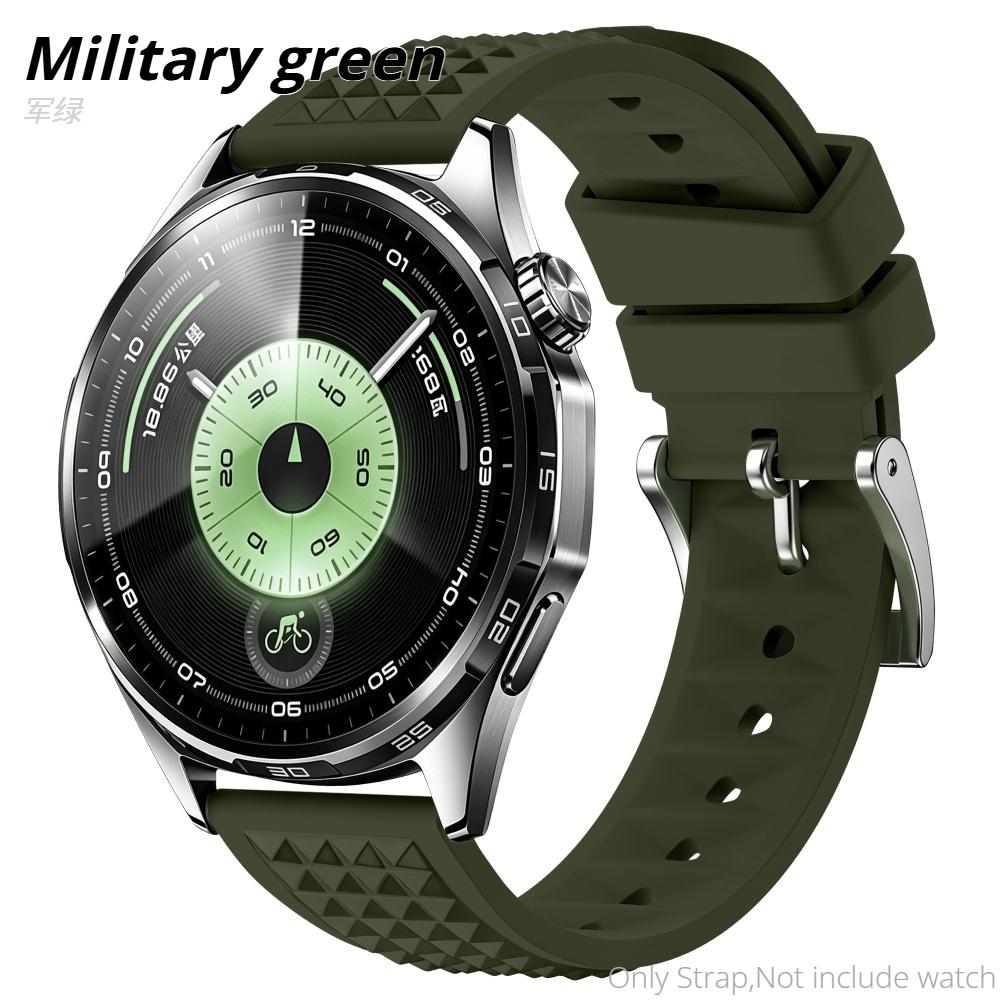 20mm 22mm Sports Silicone Band For Huawei Watch GT6 GT5 GT 4Pro 46mm Strap Bracelet For Samsung Galaxy Watch 7 6 5 4 Replacement Breathable Wristband