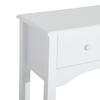 Wood Console Table Entrance Hallway Furniture With 3 Drawers For Living Room Corridor Load 45 Kg 100x32x85 Cm White