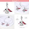 Copper Plated Roller Skates Wings Dangle Charm Fit Bangle Bracelet Beads Color Enamel Pendant Women Jewelry Making