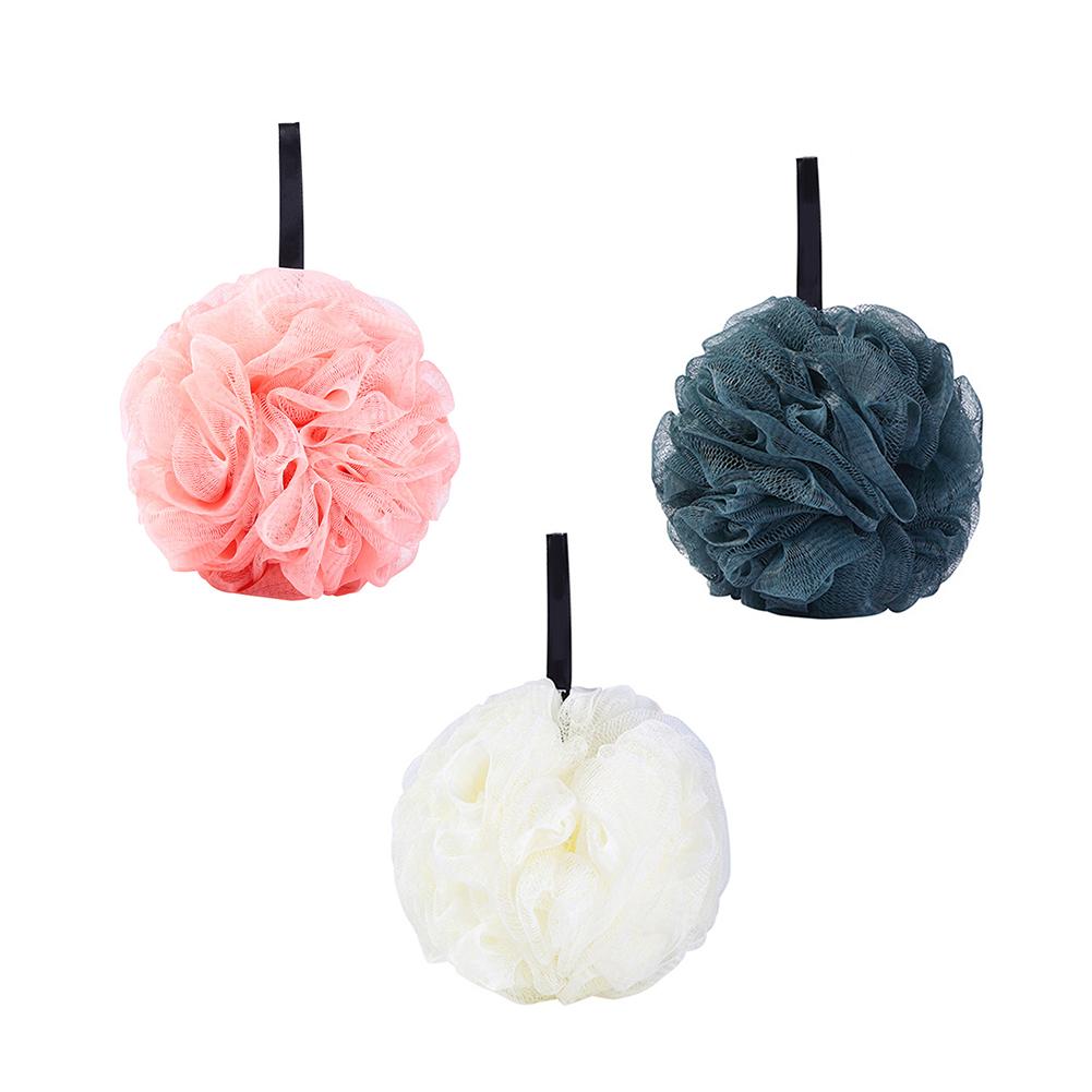 Bath Loofah Sponge, 55g Body Scrubber Shower Sponge, Exfoliating Mesh Pouf, Shower Ball Bath Sponges For Women Men Bathing Accessories, 5in Diameter