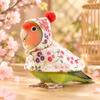 Thickened Winter Parrot Cloak Breathable Peony Parrot Windproof Clothes  Tiger Skin Parrot