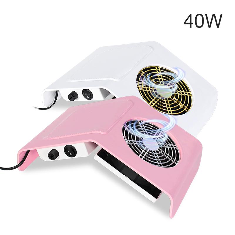 40W Nail Vacuum Cleaner Nail Dust Collector Επαγγελματικό μηχάνημα νυχιών 1 ανεμιστήρα Ισχυρό Nail Cleaner χαμηλού θορύβου Εργαλείο κομμωτηρίου νυχιών