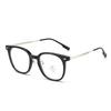 Ultralight Blue Blocking Glasses Girl Retro Green Frame Plain Glasses Blue Light Bezel Transparent Eyewear Glasses for Women