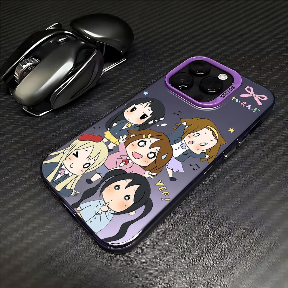 Cute Japanese Anime Girl K-ON Phone Case For iPhone 17 16 15 14 13 12 11 mini Pro Max X XR XSMAX 8 Air Plus Anti Fall Matte Back