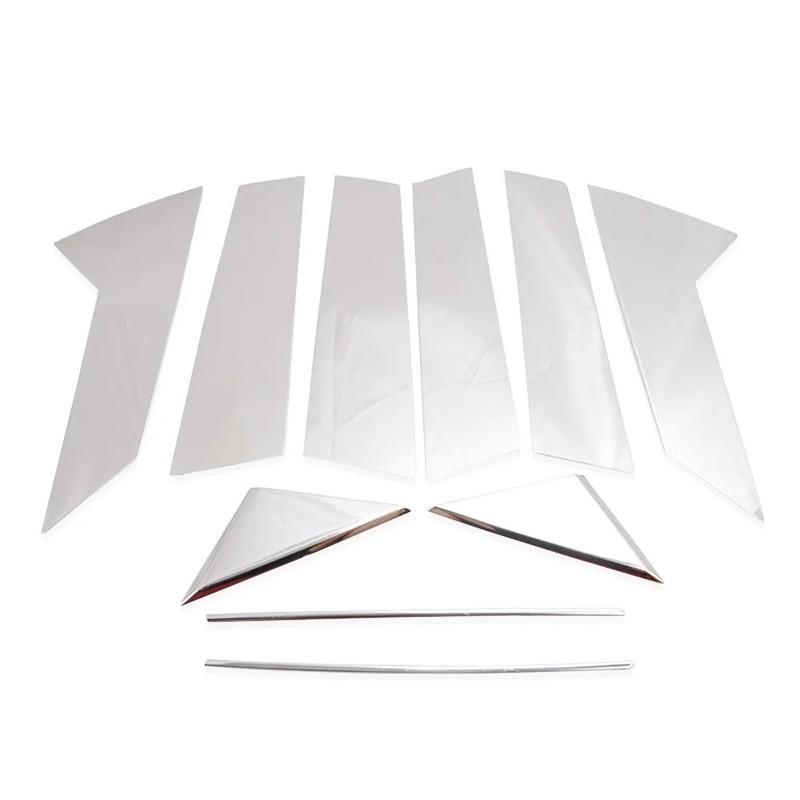 For Mazda CX-30 CX30     Window Pillar Column Cover Trims Strips Stainless Steel Sticker Car Styling Accessories