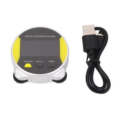 Medidor de Distância Digital Visor LCD Fita Métrica Eletrônica Régua Recarregável Pequeno Rolante