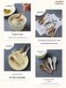 Biodegradable Rice Husk Chinese-Style Spoon: Disposable, Food-Grade for Porridge, Soup, Condiments, Dessert, and Takeout.