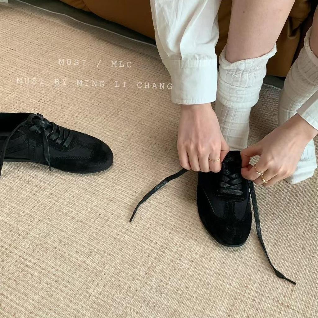 Forrest Gump shoes women's 2025 summer new ins German training little white shoes versatile flat-soled soft-soled sports and leisure shoes