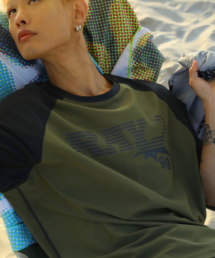 GLACK Gt150 Ray Short Sleeve Rash Guard (Olive)