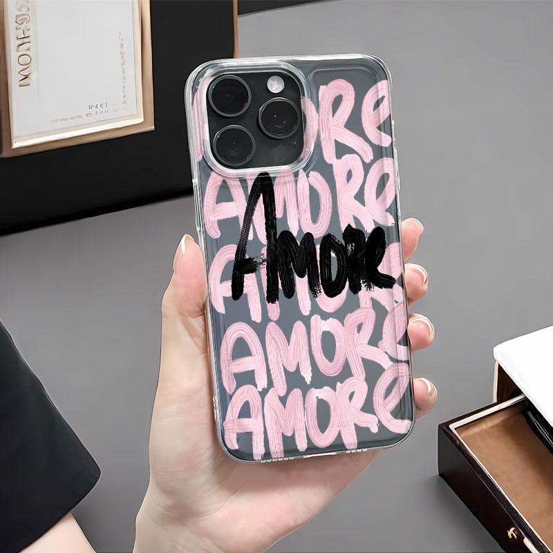 Чехол для телефона с продвинутым узором в виде каракулей для iPhone 17 Air 16 15 14 11 Pro Max Plus 13 12 Мягкая задняя крышка из ТПУ Coque iphone 11 Pro