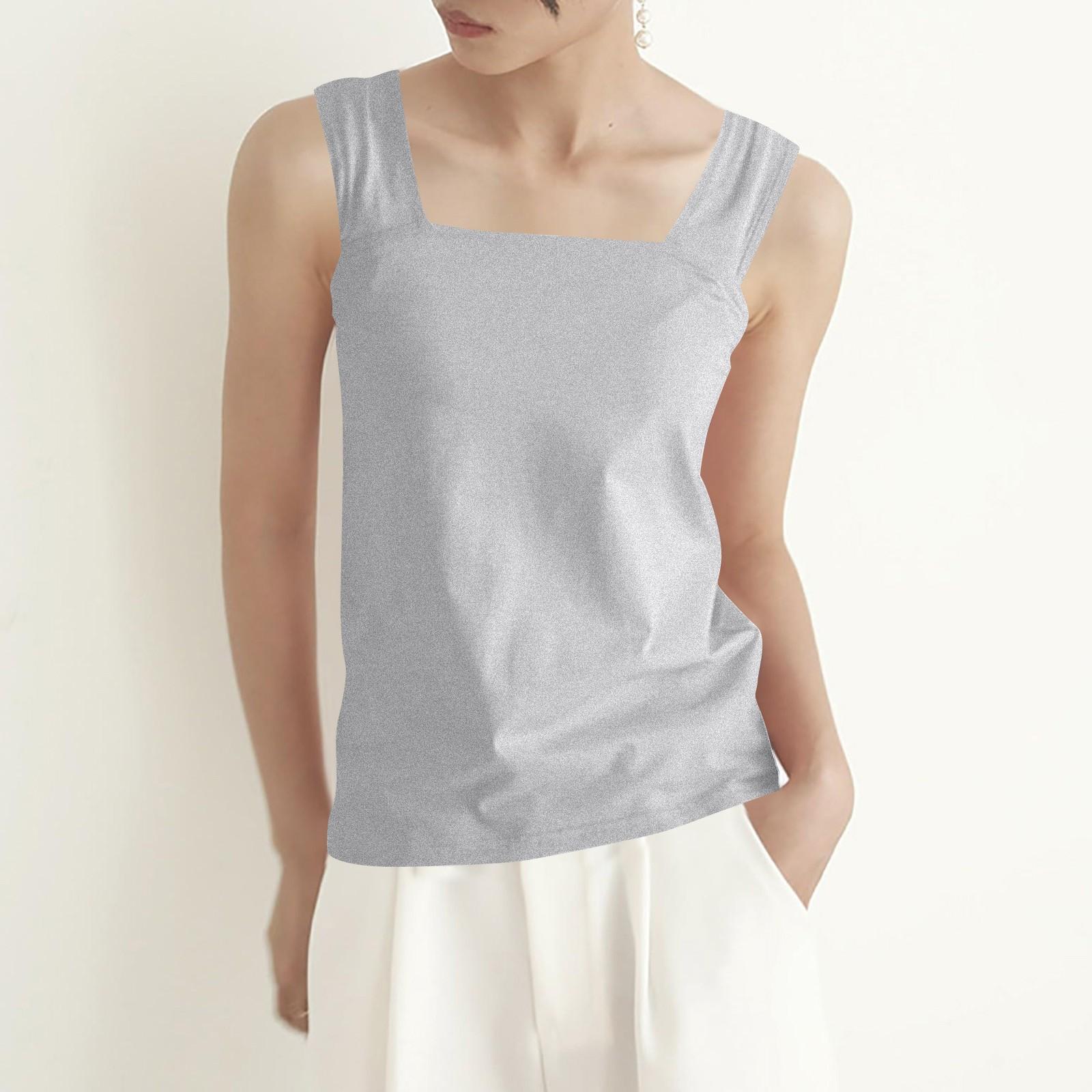 

Модный жилет, однотонный хлопковый топ на основе футболки для женщин XL