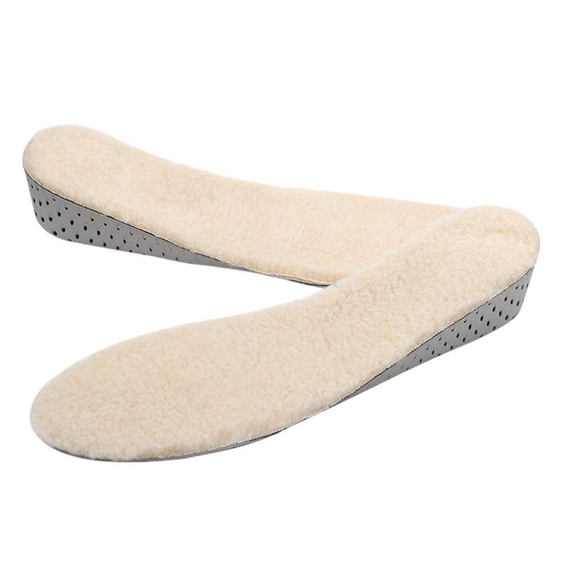 EVA Unisex Lamb Cake Wool Winter Insole Sweat Absorption Shock Proof Sports Leisure Cuttable Full Pad