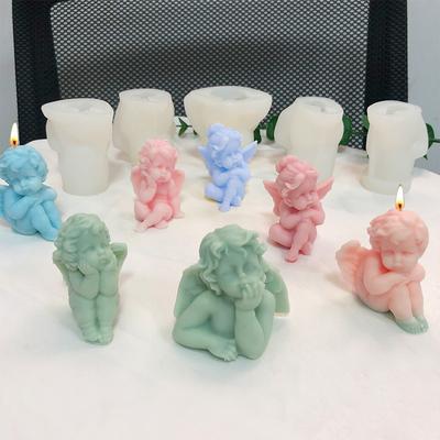Flügel Engel Baby Form Kerze Silikonform DIY handgemachte Seife Duftkerzenform Kerzenherstellung Harzform