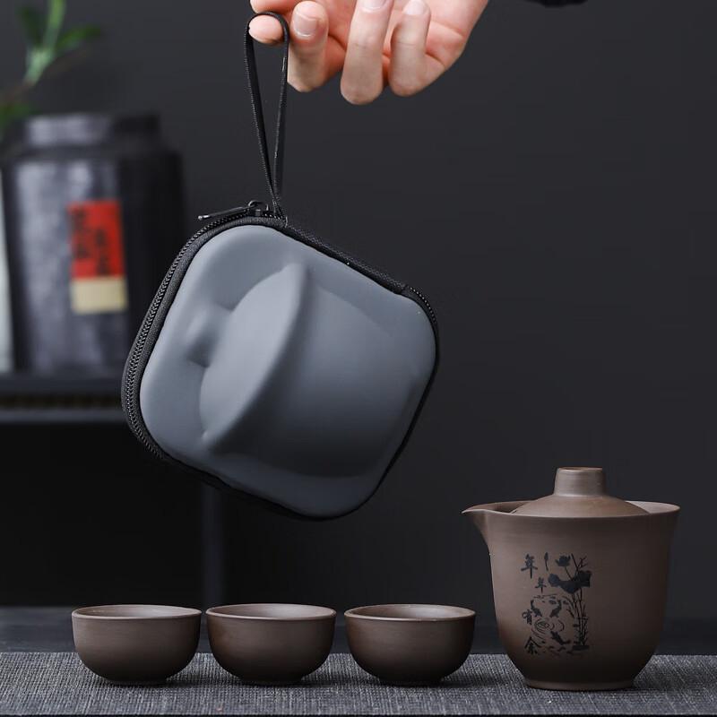 Minguan Portable Zisha & Ceramic Travel Tea Set