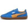 Palermo Cushioning Abrasion Resistant Cushioning, Wear Resistant Low Top Skateboard Shoes Unisex Blue Orange 396463-17