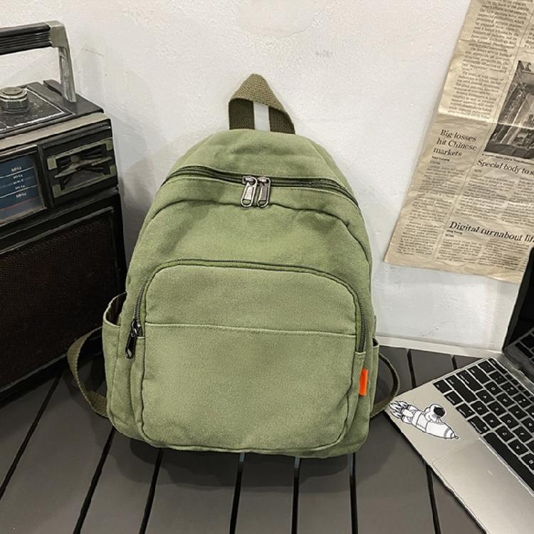 Solid Color Backpack Girl Casual Daypacks Canvas Backpack Student School Backpack Travel Backpack Aesthetic Backpack