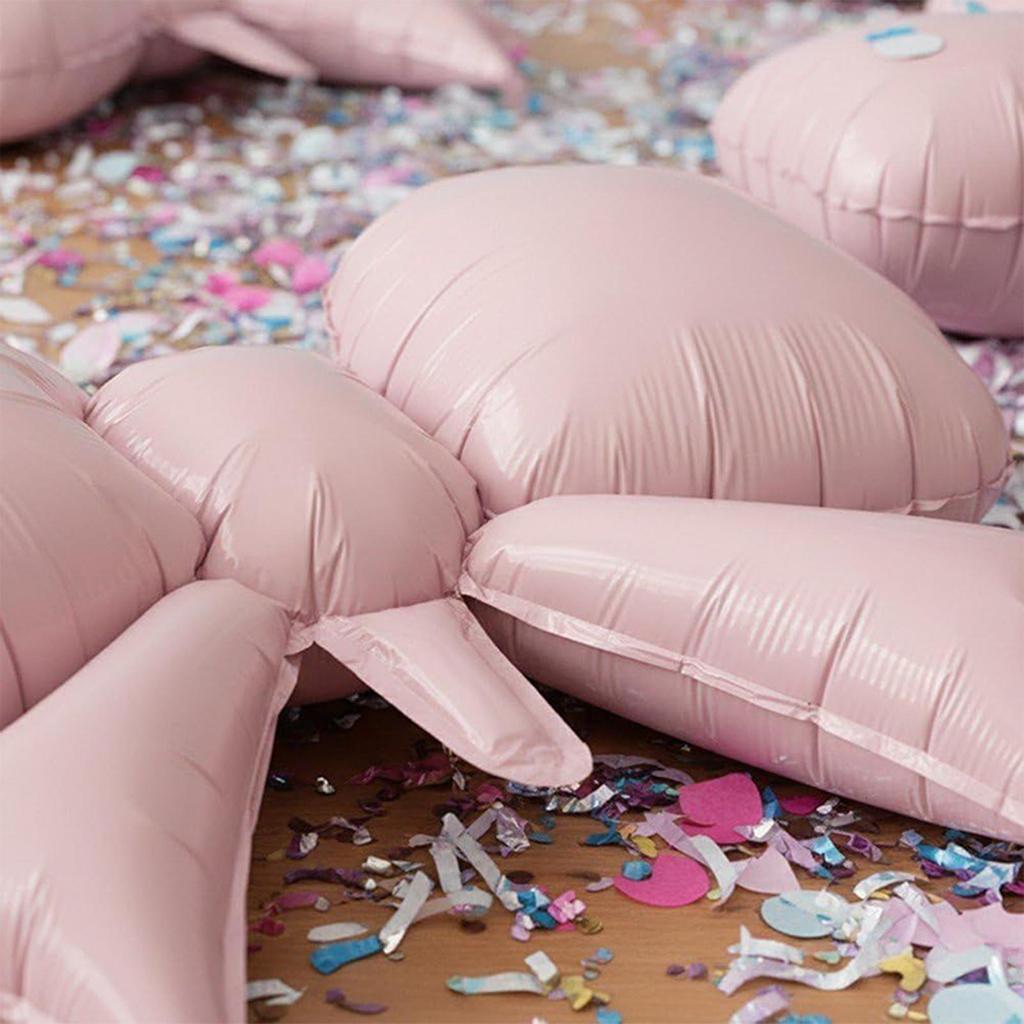 6 Stück Rosa Schleifenballons, Rosa Fliege Ballon für Hochzeit Brautparty Geschenk, dekorativer rosa Ballon für Mädchen Geburtstagsparty