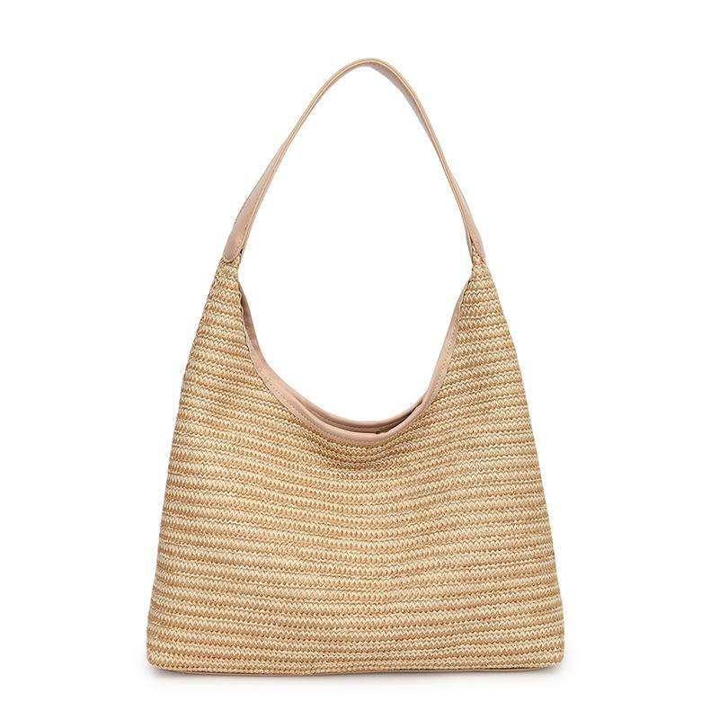 Bucket Bag, Large-capacity Handbag, Vacation Beach Underarm Single-shoulder Bag Casually