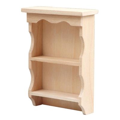 Dollhouse Furniture Wooden Dollhouse Toy Common Room Mini Bookcase Handmade Craft Bookcase Furniture