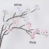 Silk Artificial Pear Blossom Branches Real Touch Pink Fake Sakura Branches Flexible Multi-Bloom