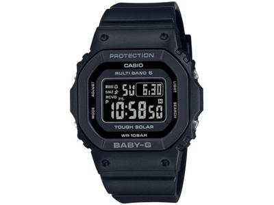 Baby-G BGD-5650-1CJF Women Watch Radio Solar Black Resin Band Day/Date NEW