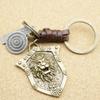 Handmade Alloy Lion Skull Punk Keychain for Men