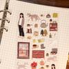 Artistic Decorative Scrapbook Sticker for Adult Student, Journaling Sticker Book Aesthetic Sticker Scrapbook Sticker