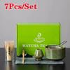 4Pcs 7 Pcs/set Japanese Matcha Blender Set Bamboo Whisk Matcha Brush Teaspoon Kiln Tea Set Beverage Shop Tea-Making Tools